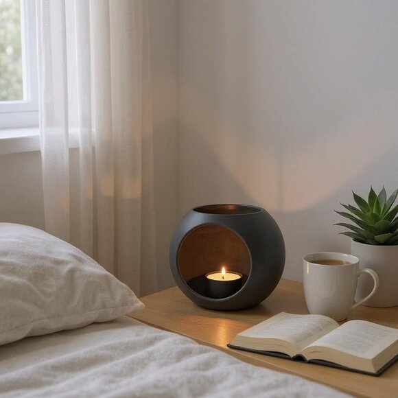 Flameless LED Ball Candle Holder Modern Home Decor Multi-Colors - Picture 2 of 14